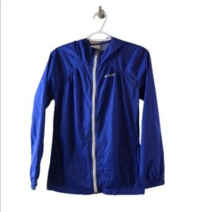 Columbia Royal blue wind breaker jacket large